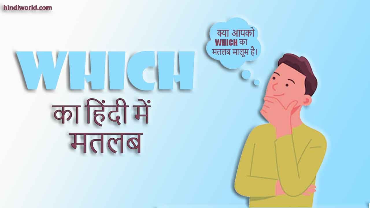 Which - Meaning in Hindi