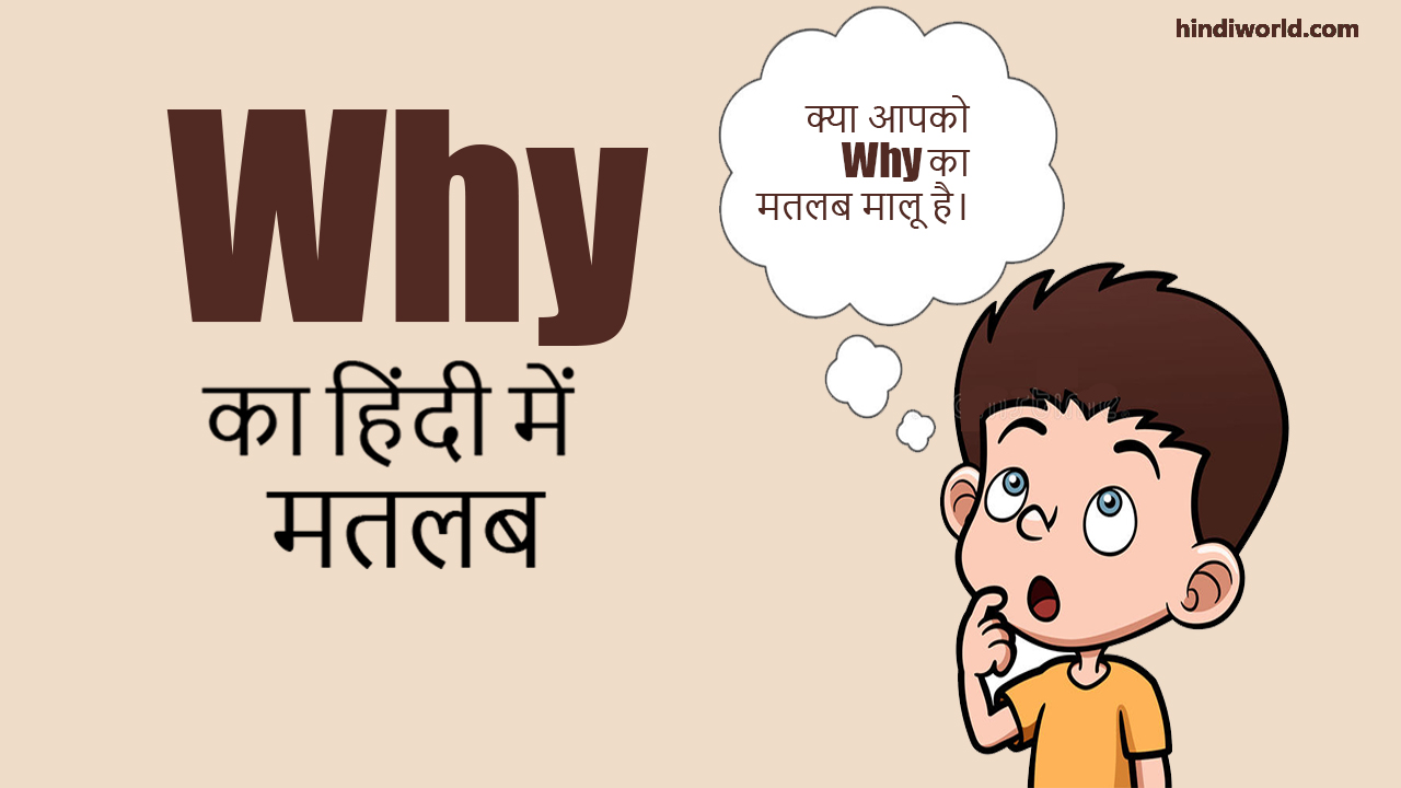 why- Meaning in Hindi
